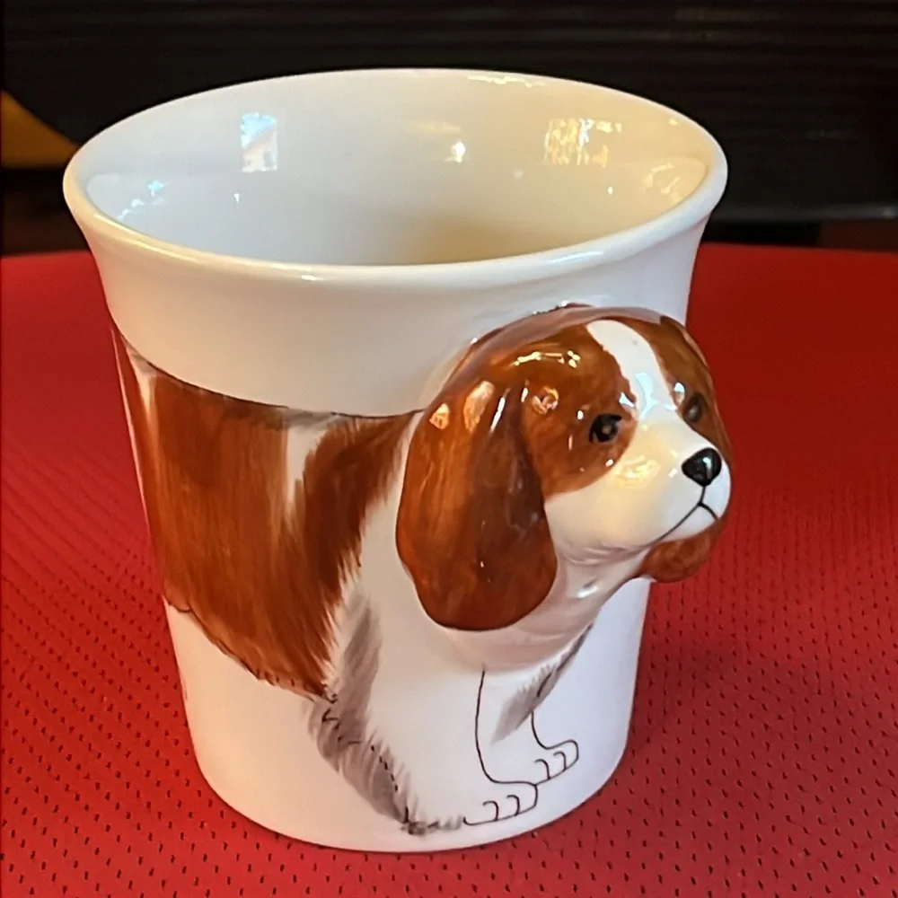 Spaniel Ceramic Cup 3-D Handle Dog Lover - Picture 2 of 9